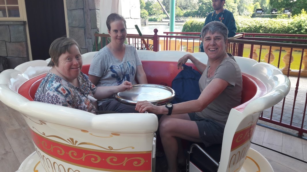 Aan de zee: pretpark vakantie