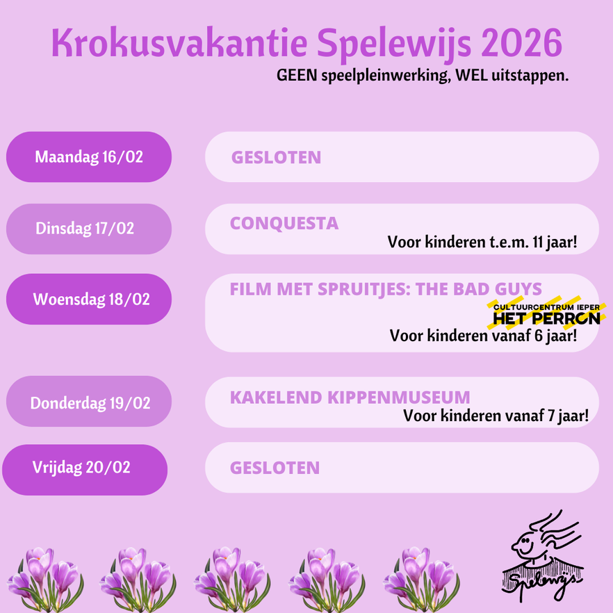 Krokusvakantie 2026
