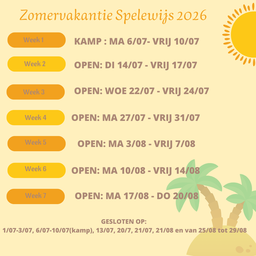 Zomervakantie 2026